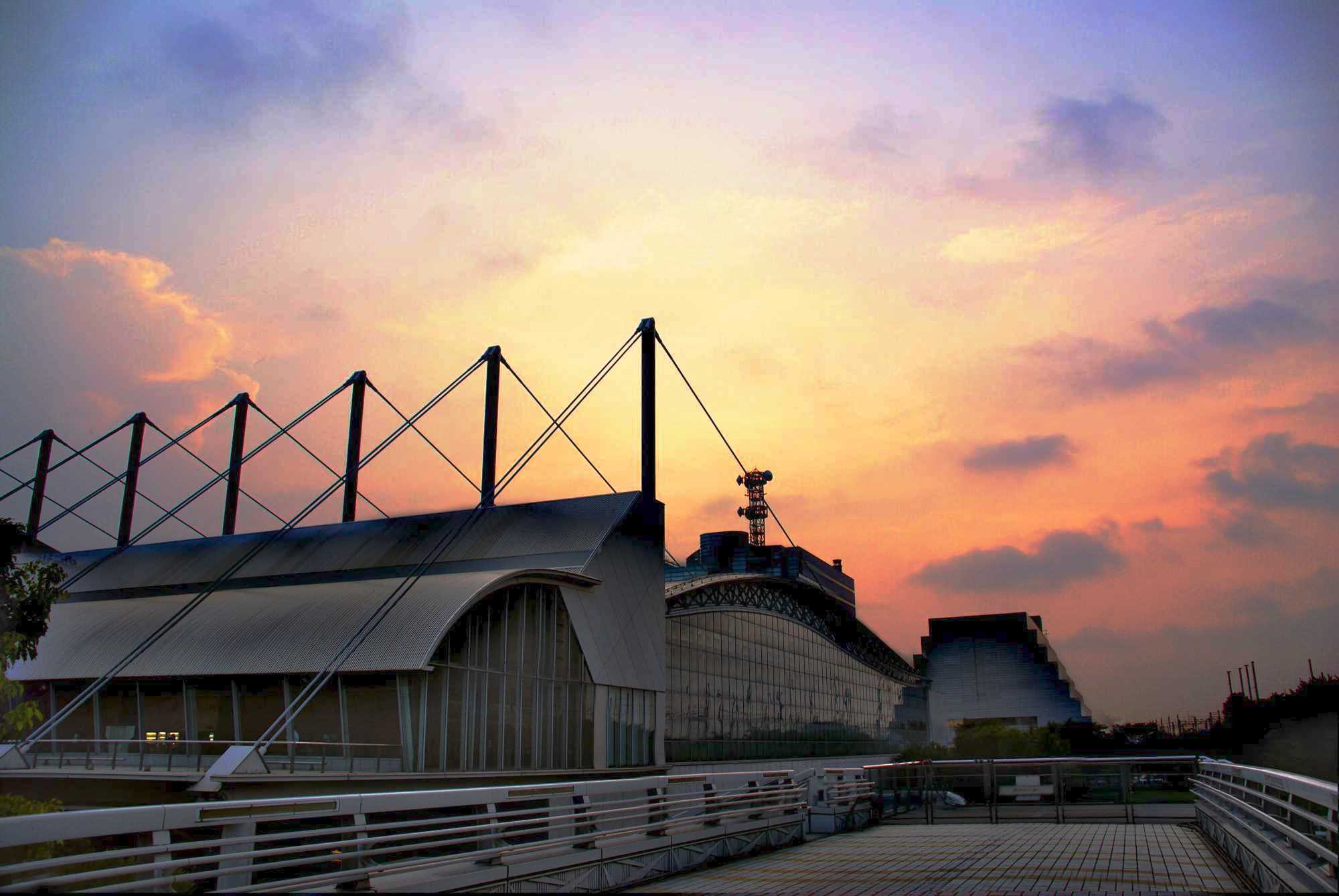 Makuhari Messe at night