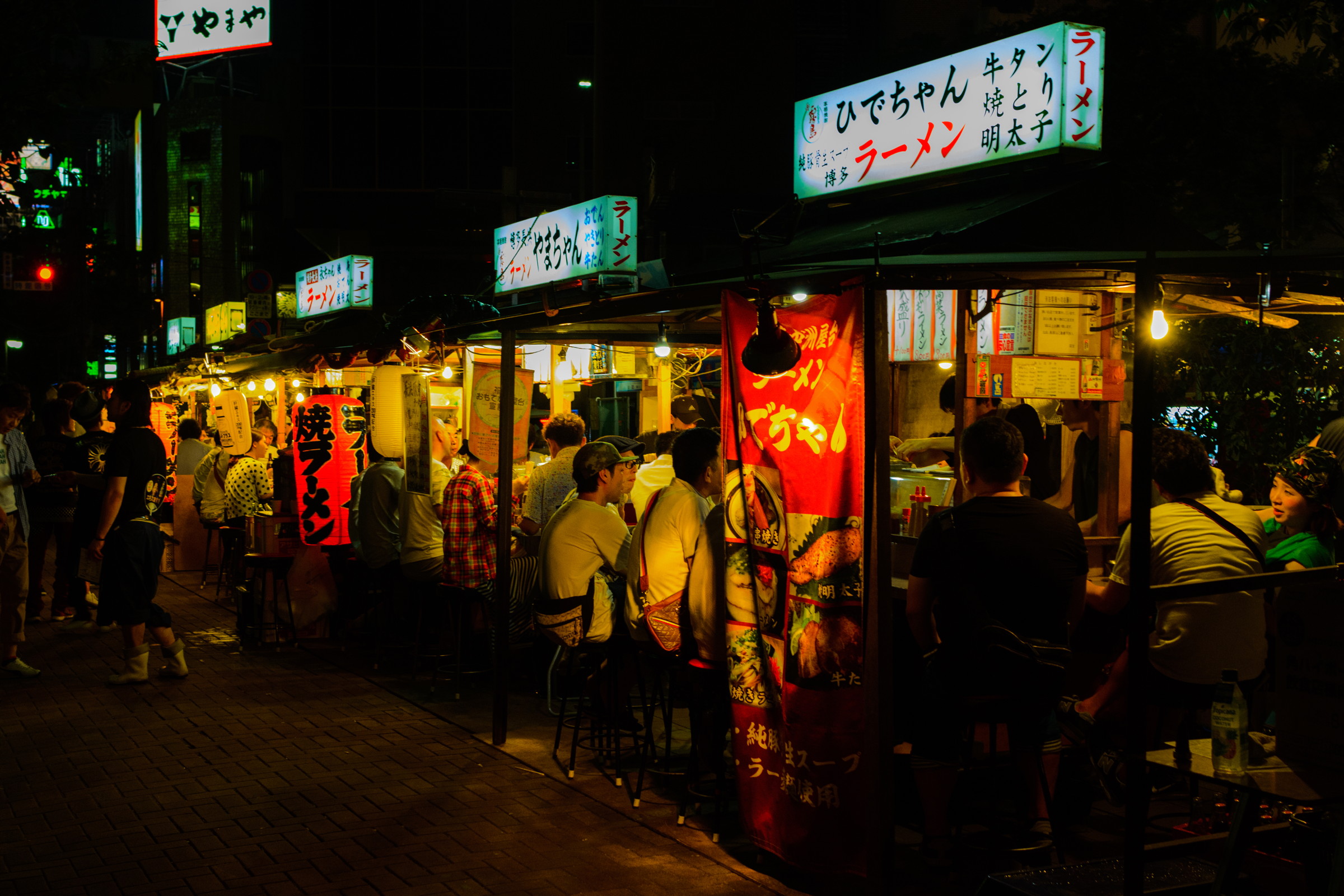 Nakasu street view at night