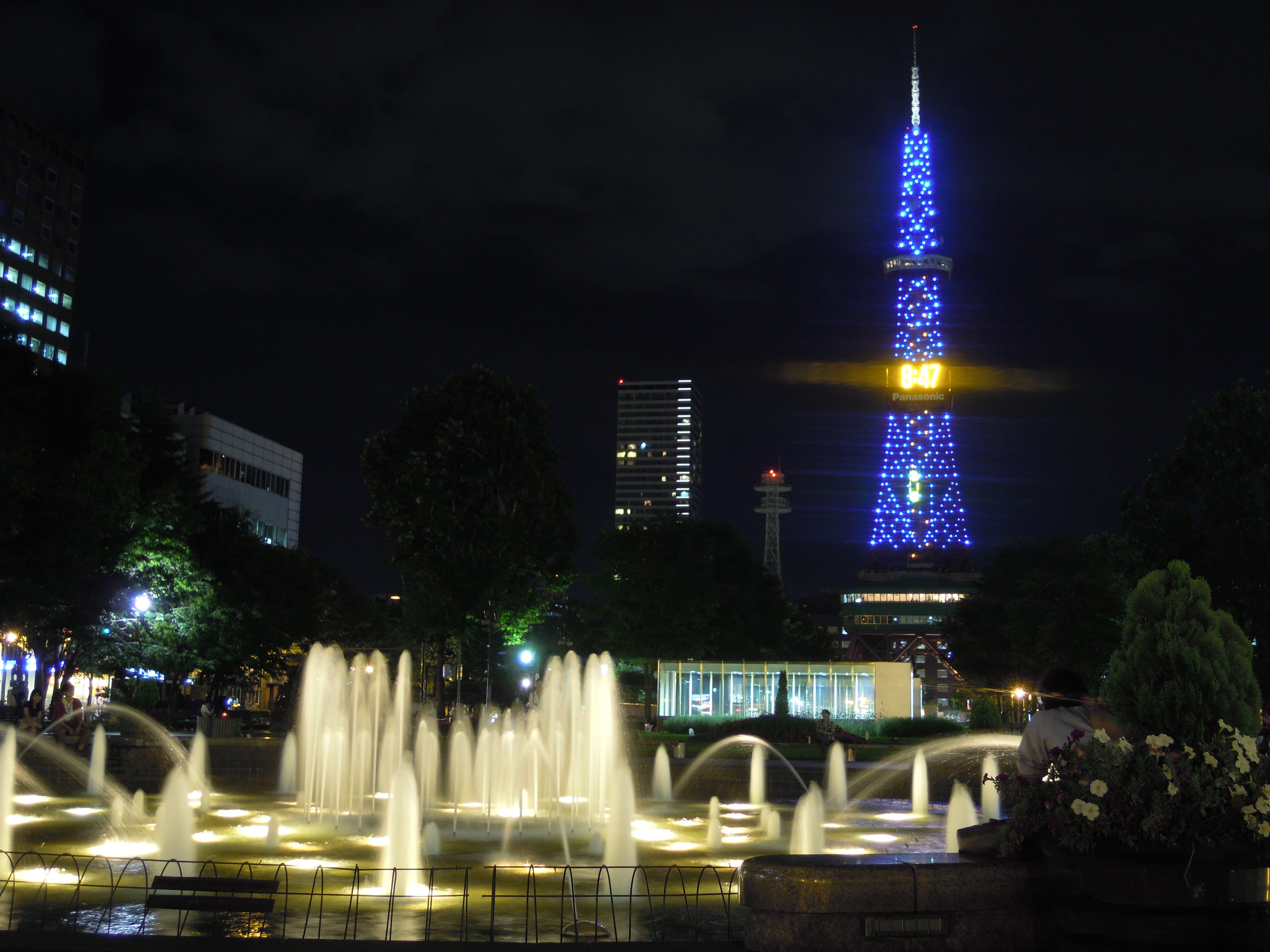 Sapporo TV Tower at night