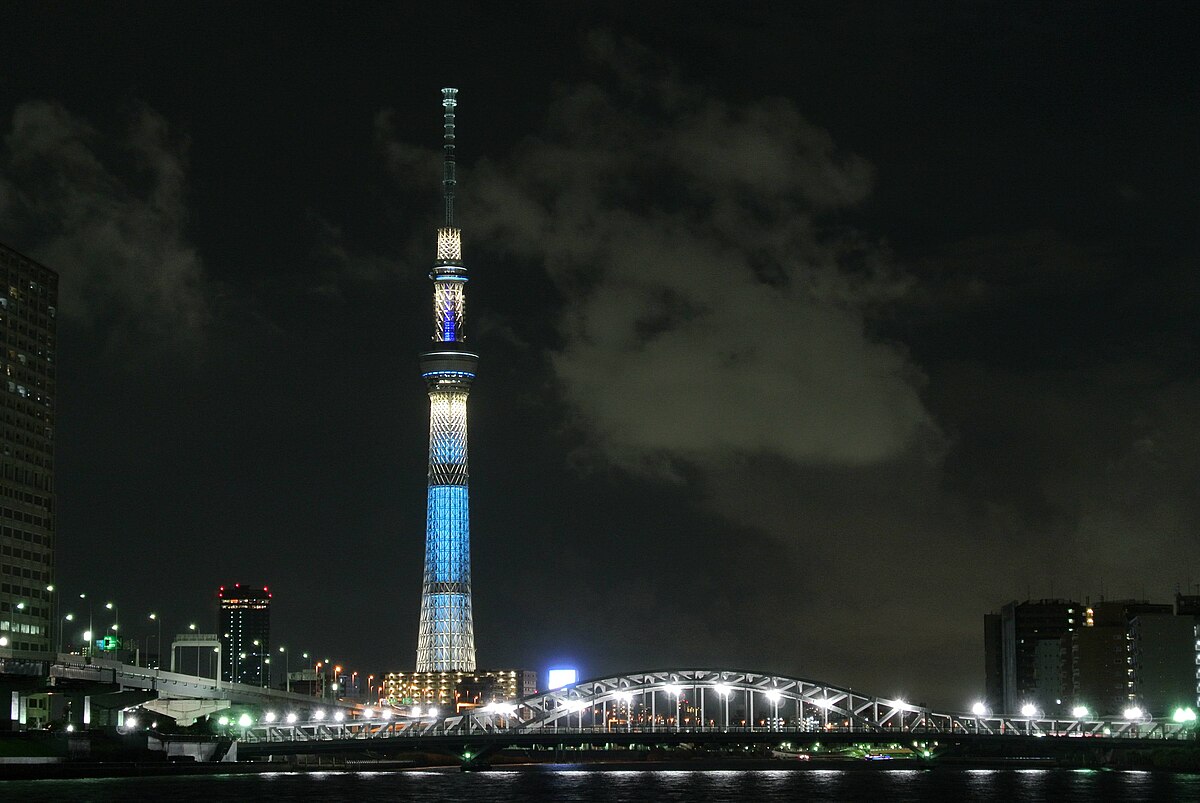 Tokyo Skytree at night
