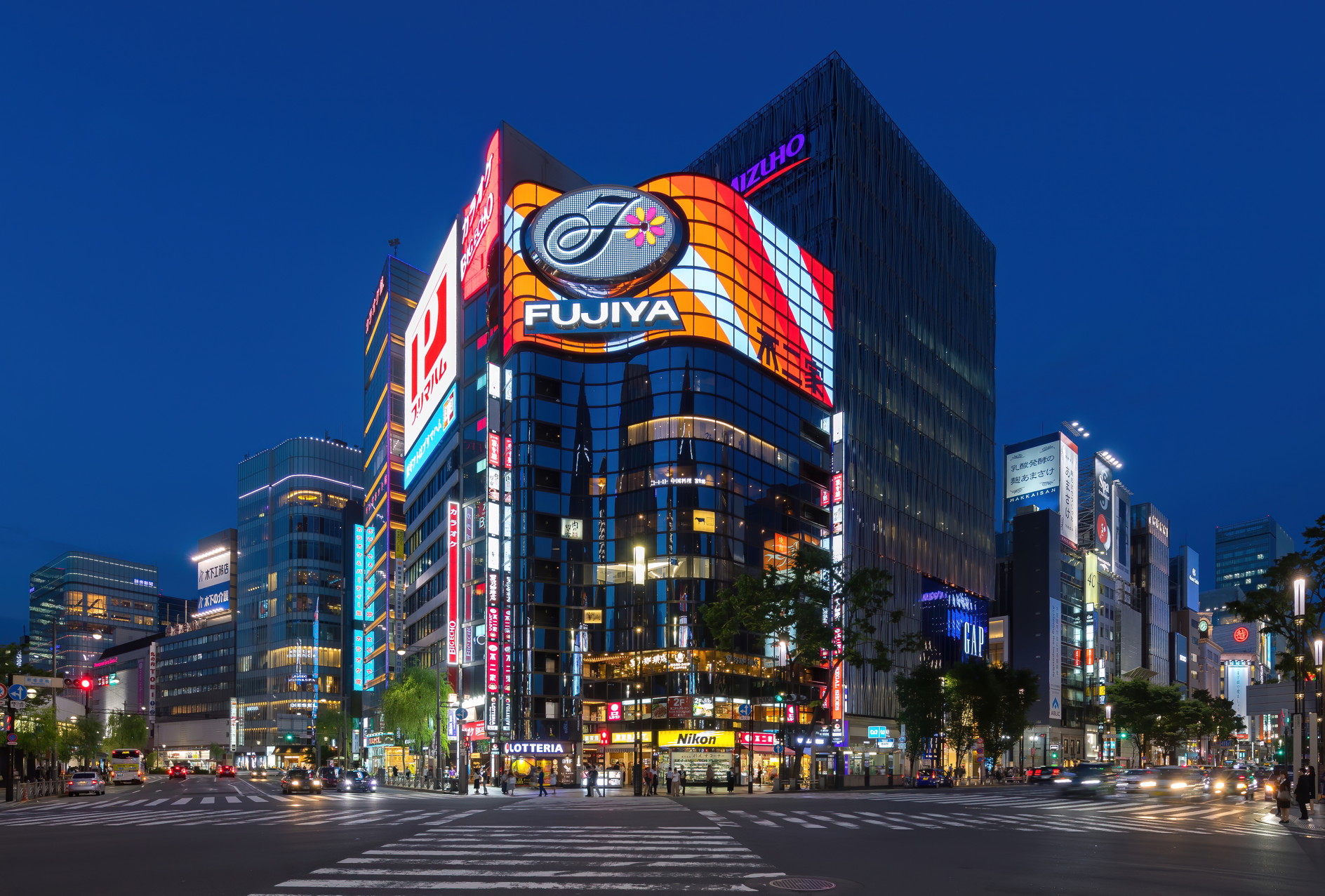Ginza at night
