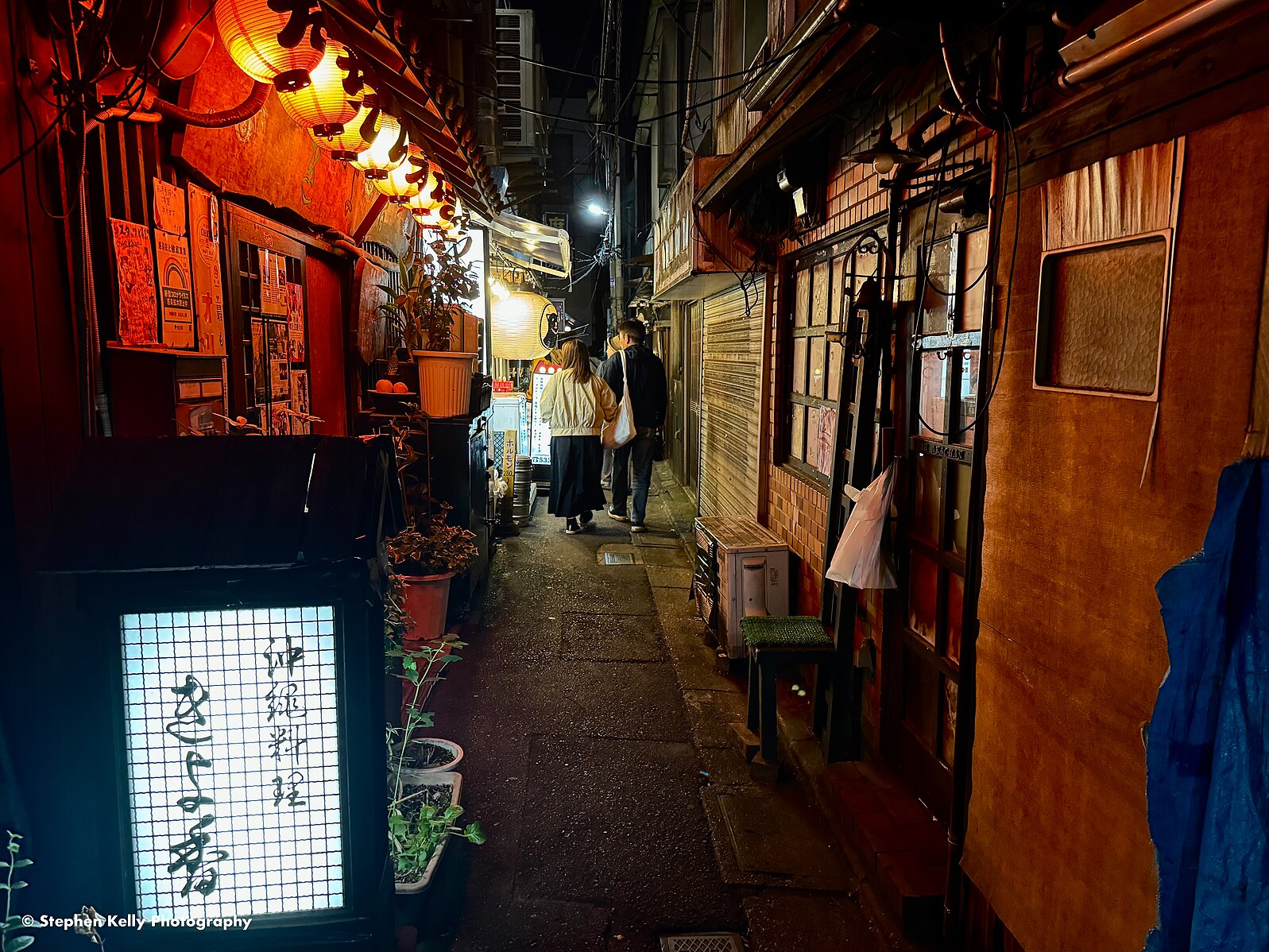 Koenji bar alley at night
