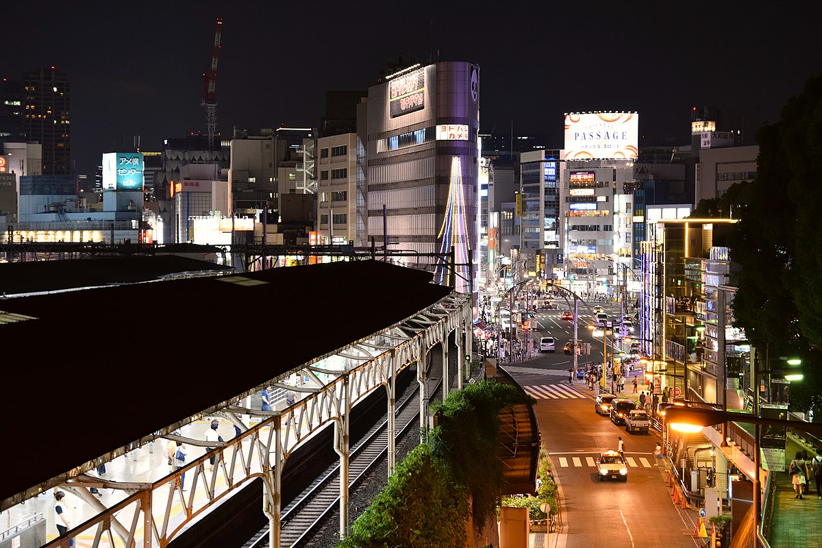 Ueno Station at night