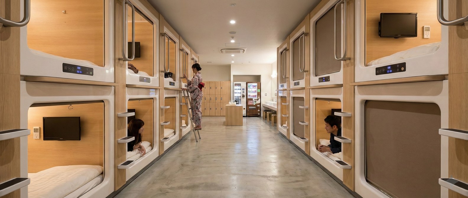 Capsule hotels guide banner