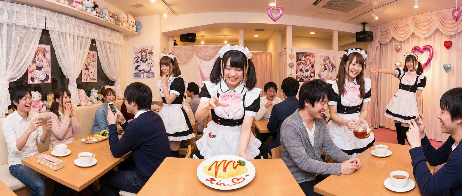 Maid cafés guide banner